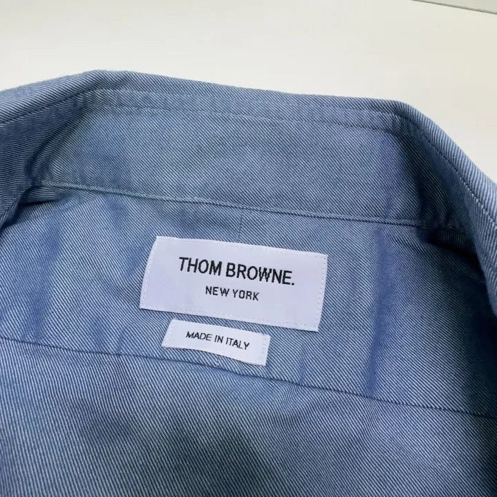 Thom Browne Thom Browne Classic Striped Long Sleeve Button Shirt Size US M / EU 48-50 / 2 - 4 Thumbnail