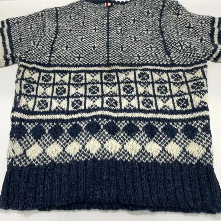 Thom Browne Thom Browne Unisex Color Blocked Knit Sweater Size US S / EU 44-46 / 1 - 8 Thumbnail
