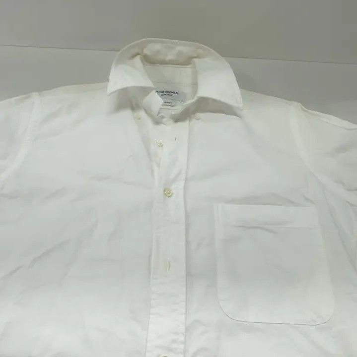 Thom Browne Thom Browne White Long Sleeve Casual Shirt Size US S / EU 44-46 / 1 - 9 Thumbnail