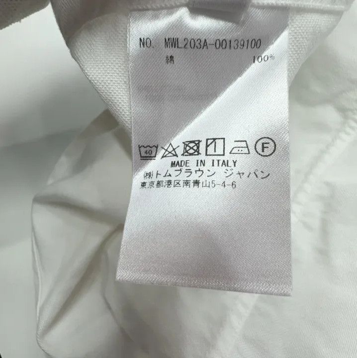 Thom Browne Thom Browne White Long Sleeve Casual Shirt Size US S / EU 44-46 / 1 - 5 Thumbnail