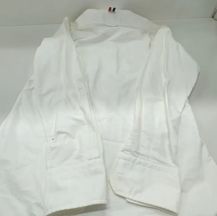 Thom Browne Thom Browne White Long Sleeve Casual Shirt Size US S / EU 44-46 / 1 - 14 Thumbnail