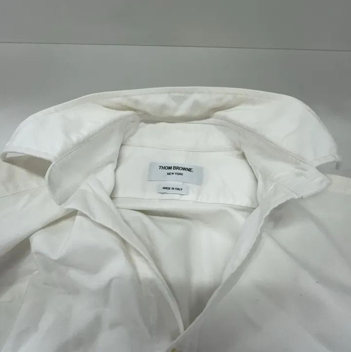 Thom Browne Thom Browne White Long Sleeve Casual Shirt Size US S / EU 44-46 / 1 - 8 Thumbnail