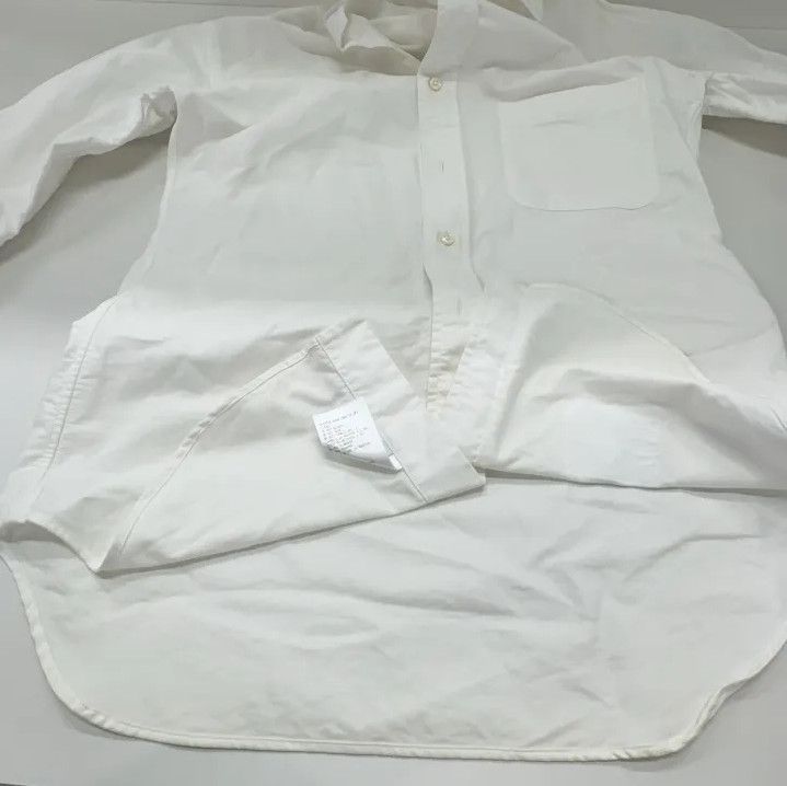 Thom Browne Thom Browne White Long Sleeve Casual Shirt Size US S / EU 44-46 / 1 - 10 Thumbnail