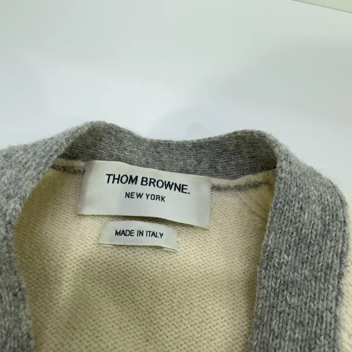 Thom Browne Thom Browne Colorblock V-Neck Knit Sweater Size US M / EU 48-50 / 2 - 5 Thumbnail
