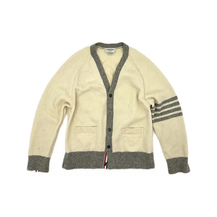 Thom Browne Thom Browne Colorblock V-Neck Knit Sweater Size US M / EU 48-50 / 2 - 2 Thumbnail
