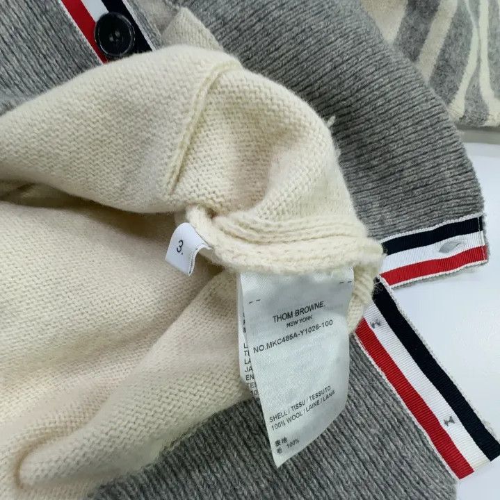 Thom Browne Thom Browne Colorblock V-Neck Knit Sweater Size US M / EU 48-50 / 2 - 4 Thumbnail
