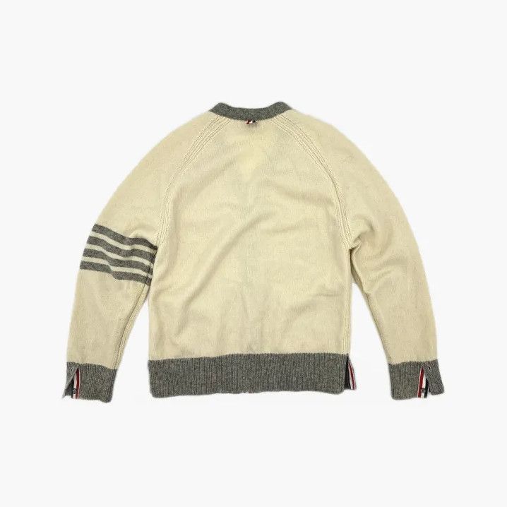 Thom Browne Thom Browne Colorblock V-Neck Knit Sweater Size US M / EU 48-50 / 2 - 3 Thumbnail