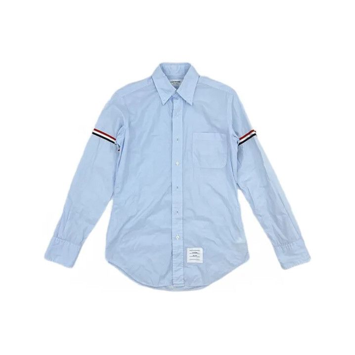 Thom Browne Thom Browne Long Sleeve Button-Up Shirt in Light Blue Size US S / EU 44-46 / 1 - 2 Thumbnail