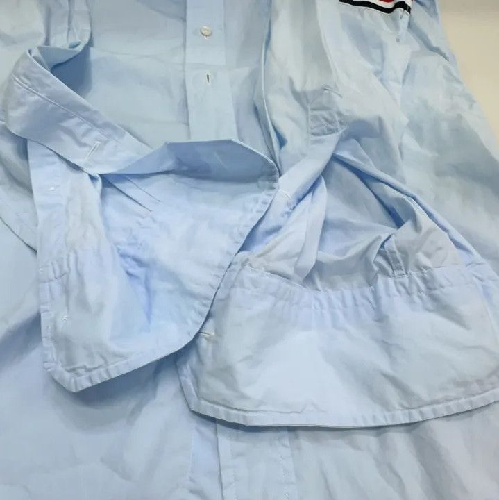 Thom Browne Thom Browne Long Sleeve Button-Up Shirt in Light Blue Size US S / EU 44-46 / 1 - 13 Thumbnail