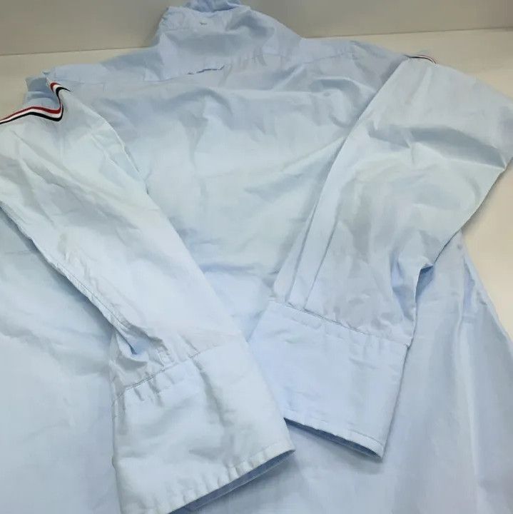 Thom Browne Thom Browne Long Sleeve Button-Up Shirt in Light Blue Size US S / EU 44-46 / 1 - 14 Thumbnail