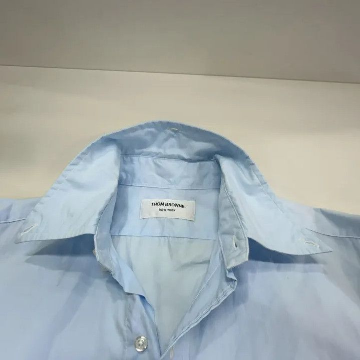 Thom Browne Thom Browne Long Sleeve Button-Up Shirt in Light Blue Size US S / EU 44-46 / 1 - 8 Thumbnail