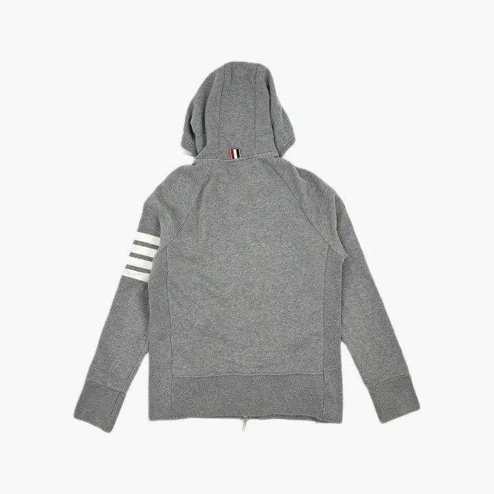 Thom Browne Thom Browne Classic Zip Hoodie with Stripes Size US M / EU 48-50 / 2 - 3 Thumbnail