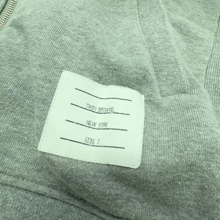 Thom Browne Thom Browne Classic Zip Hoodie with Stripes Size US M / EU 48-50 / 2 - 5 Thumbnail