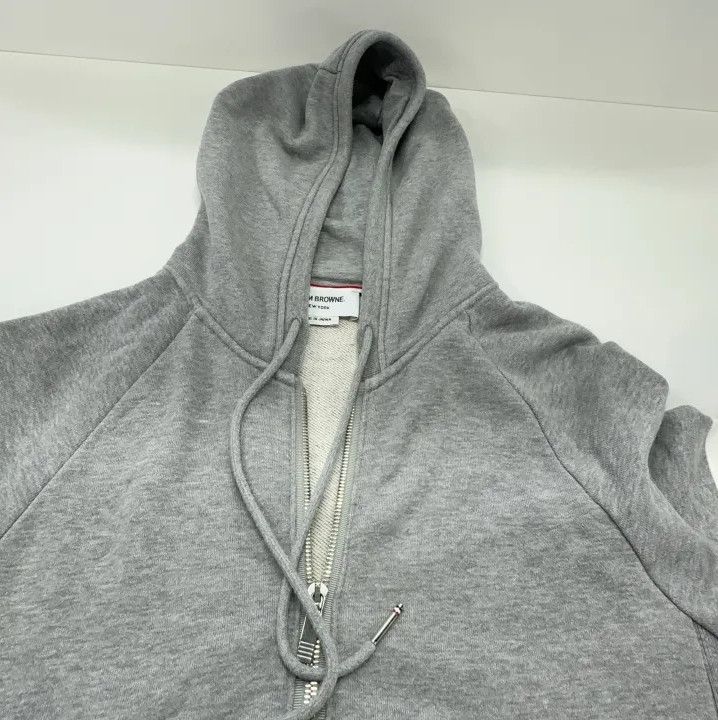 Thom Browne Thom Browne Classic Zip Hoodie with Stripes Size US M / EU 48-50 / 2 - 9 Thumbnail