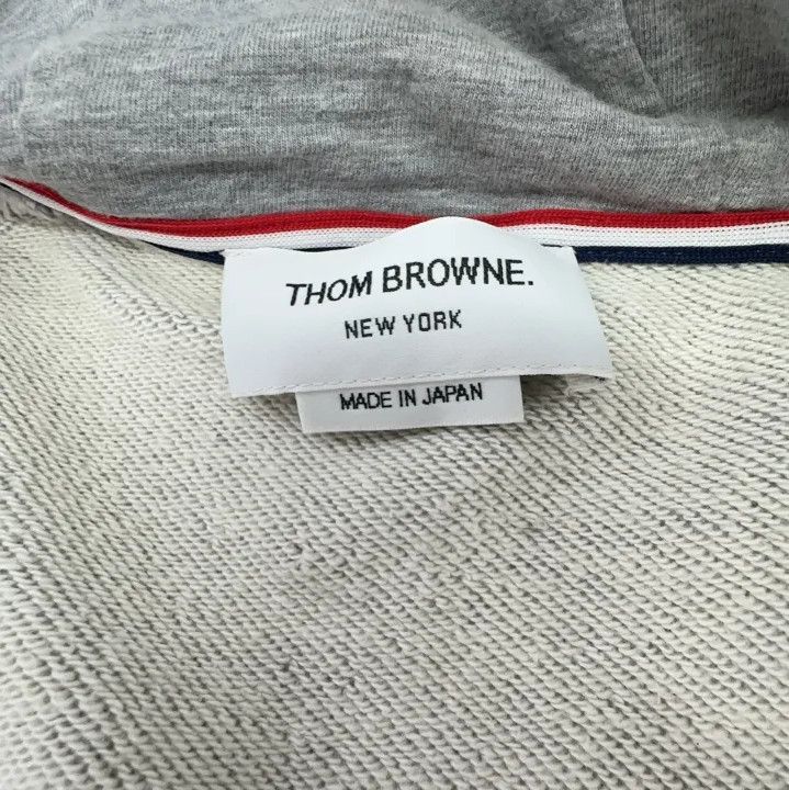 Thom Browne Thom Browne Classic Zip Hoodie with Stripes Size US M / EU 48-50 / 2 - 6 Thumbnail