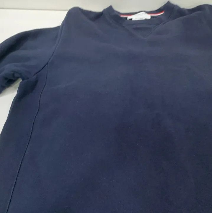 Thom Browne Thom Browne Classic Navy Blue Crewneck Sweatshirt Size US L / EU 52-54 / 3 - 15 Thumbnail