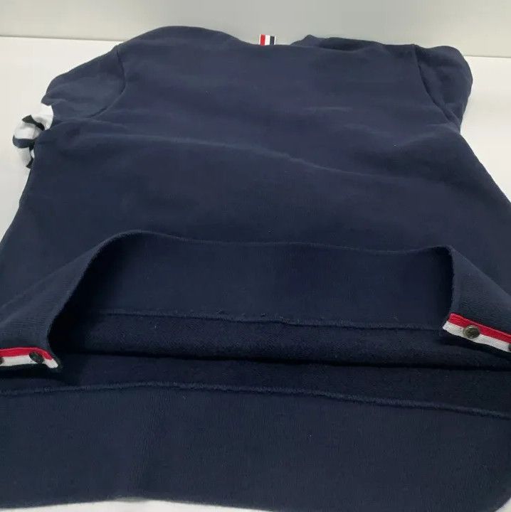 Thom Browne Thom Browne Classic Navy Blue Crewneck Sweatshirt Size US L / EU 52-54 / 3 - 21 Thumbnail