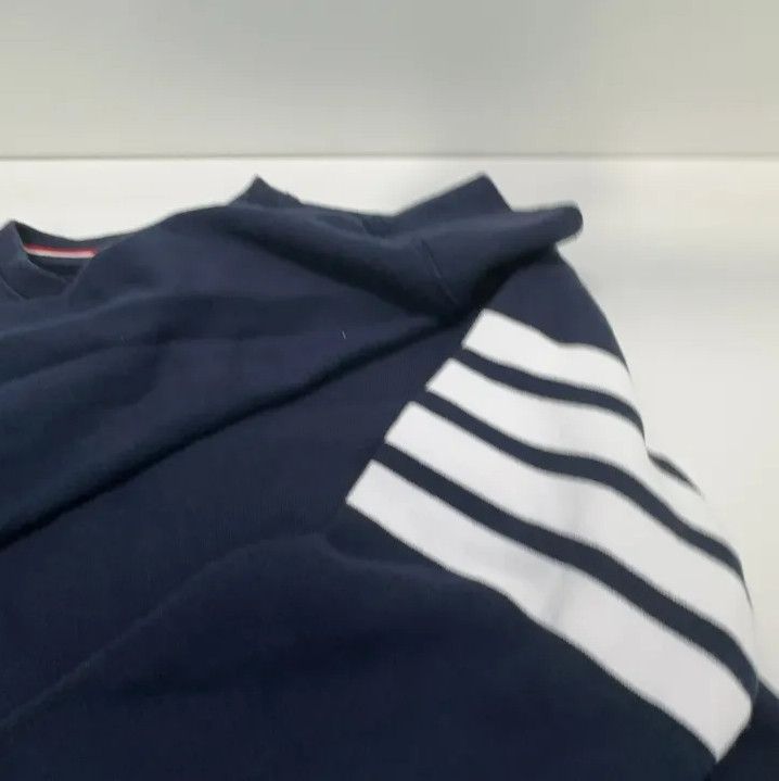Thom Browne Thom Browne Classic Navy Blue Crewneck Sweatshirt Size US L / EU 52-54 / 3 - 20 Thumbnail