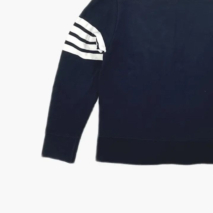 Thom Browne Thom Browne Classic Navy Blue Crewneck Sweatshirt Size US L / EU 52-54 / 3 - 5 Thumbnail