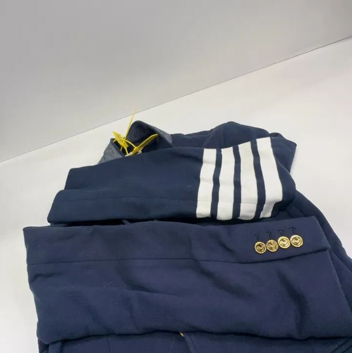 Thom Browne Thom Browne Navy Blue Button-Up Blazer Size US M / EU 48-50 / 2 - 11 Thumbnail