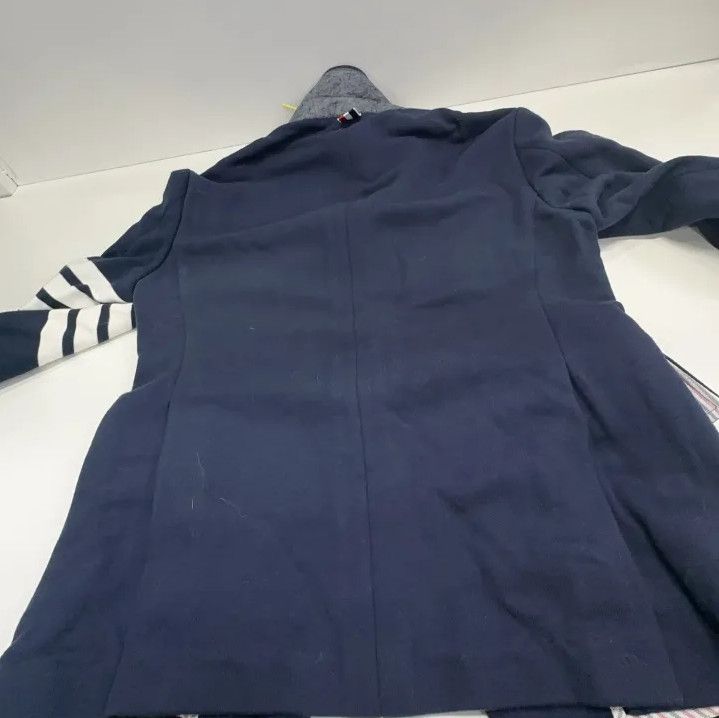 Thom Browne Thom Browne Navy Blue Button-Up Blazer Size US M / EU 48-50 / 2 - 14 Thumbnail