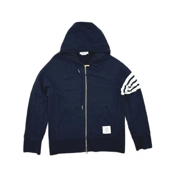 Thom Browne Thom Browne Classic Hooded Sweatshirt for Men Size US M / EU 48-50 / 2 - 2 Thumbnail