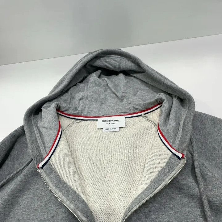 Thom Browne Thom Browne Gray IVY Boy Zip Hoodie Size US L / EU 52-54 / 3 - 7 Thumbnail