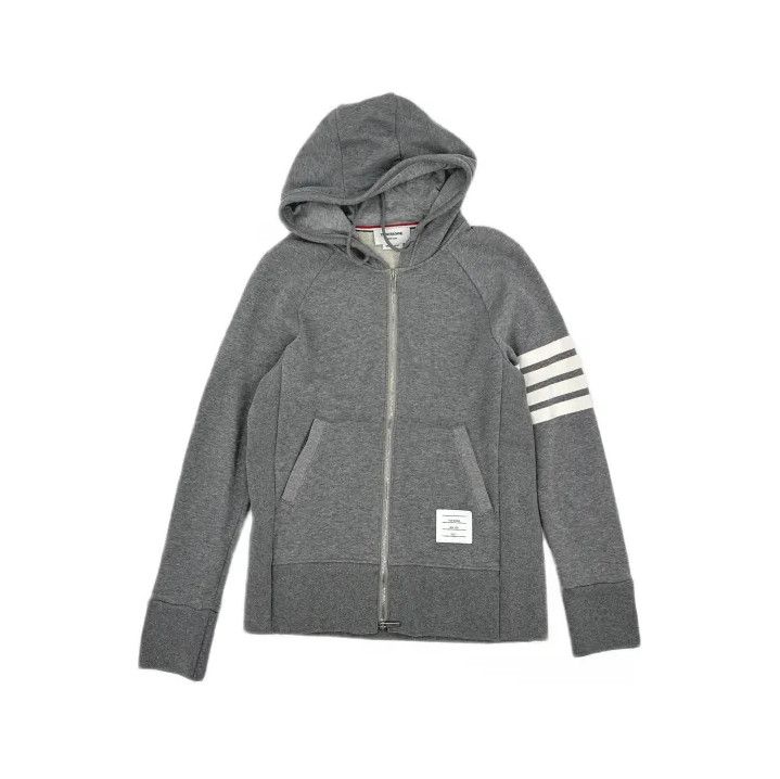 Thom Browne Thom Browne Gray IVY Boy Zip Hoodie Size US L / EU 52-54 / 3 - 2 Thumbnail