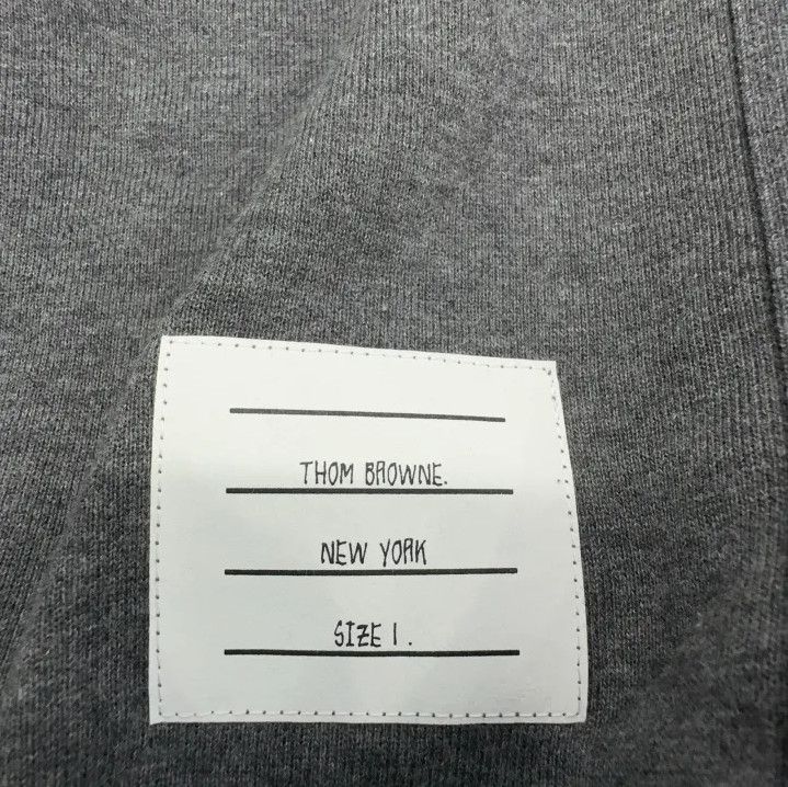 Thom Browne Thom Browne Gray Striped Crewneck Sweatshirt Size US M / EU 48-50 / 2 - 5 Thumbnail
