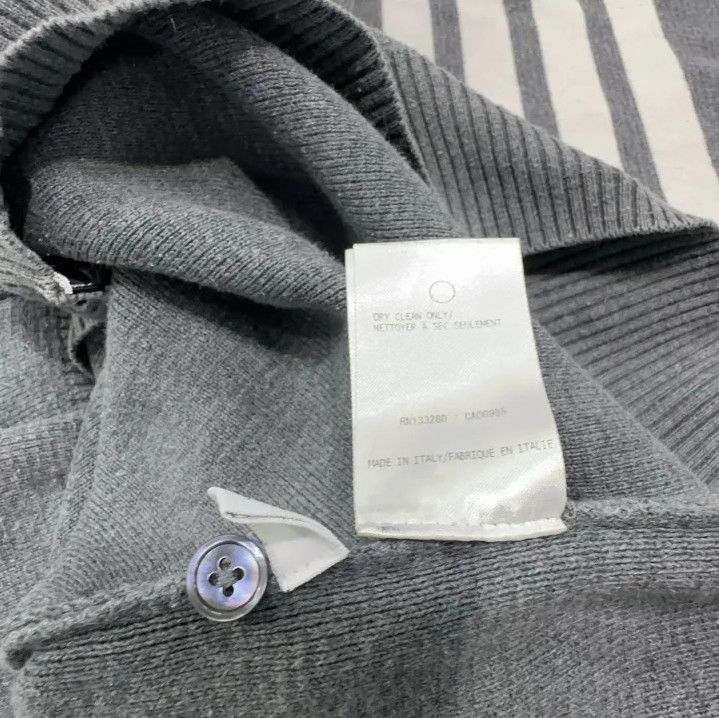 Thom Browne Thom Browne Gray Long Sleeve Knit Sweatshirt Size US L / EU 52-54 / 3 - 6 Thumbnail