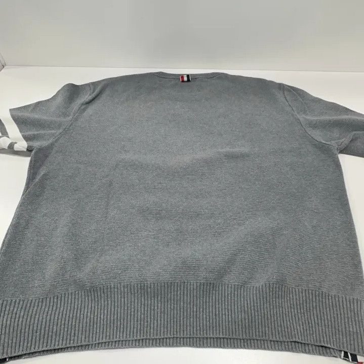 Thom Browne Thom Browne Gray Long Sleeve Knit Sweatshirt Size US L / EU 52-54 / 3 - 14 Thumbnail