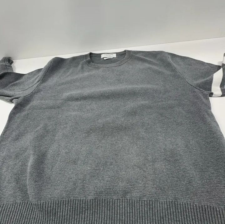Thom Browne Thom Browne Gray Long Sleeve Knit Sweatshirt Size US L / EU 52-54 / 3 - 7 Thumbnail