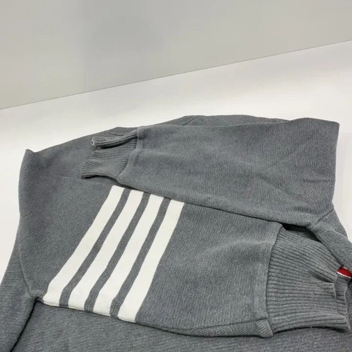 Thom Browne Thom Browne Gray Long Sleeve Knit Sweatshirt Size US L / EU 52-54 / 3 - 13 Thumbnail