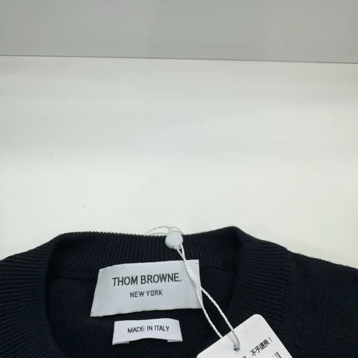 Thom Browne Thom Browne Classic Knitted Sweater in Blue Size US M / EU 48-50 / 2 - 4 Thumbnail