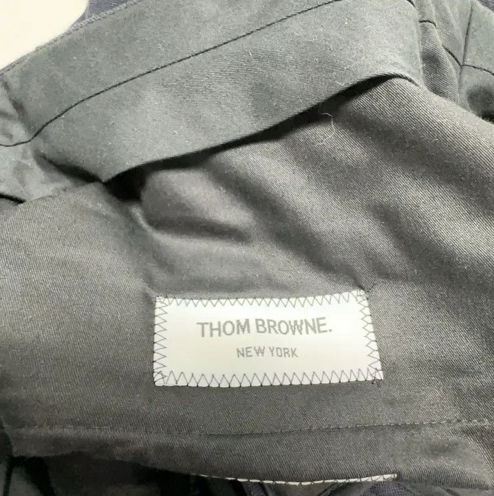 Thom Browne Thom Browne Navy Low-Waist Suit Pants Size US 26 / EU 42 - 5 Thumbnail