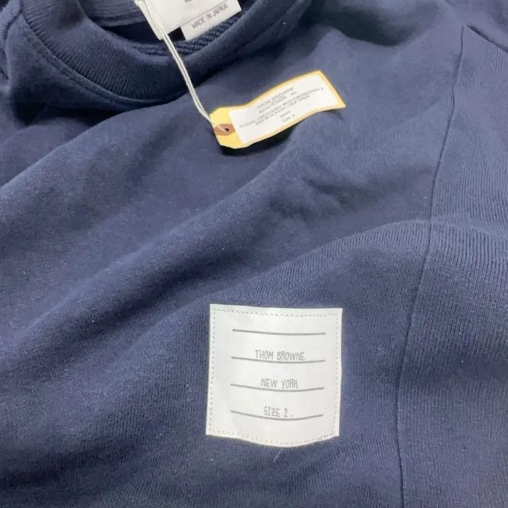 Thom Browne Thom Browne Men's Classic Navy Sweatshirt Size US M / EU 48-50 / 2 - 6 Thumbnail
