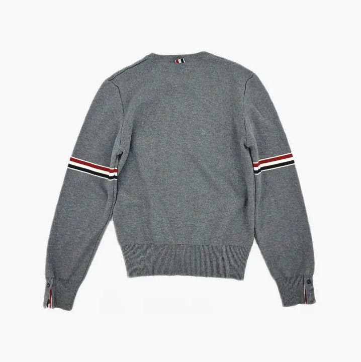 Thom Browne Thom Browne Gray Long Sleeve Knitted Sweater Size US S / EU 44-46 / 1 - 3 Thumbnail