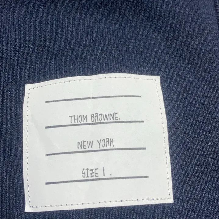 Thom Browne Thom Browne Classic Navy Blue Crewneck Sweatshirt Size US M / EU 48-50 / 2 - 8 Thumbnail