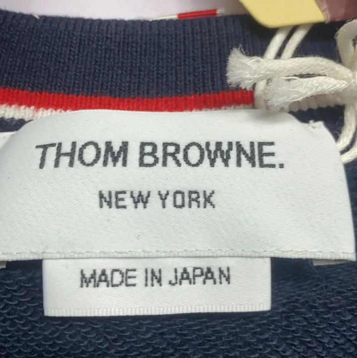 Thom Browne Thom Browne Classic Navy Blue Crewneck Sweatshirt Size US M / EU 48-50 / 2 - 5 Thumbnail
