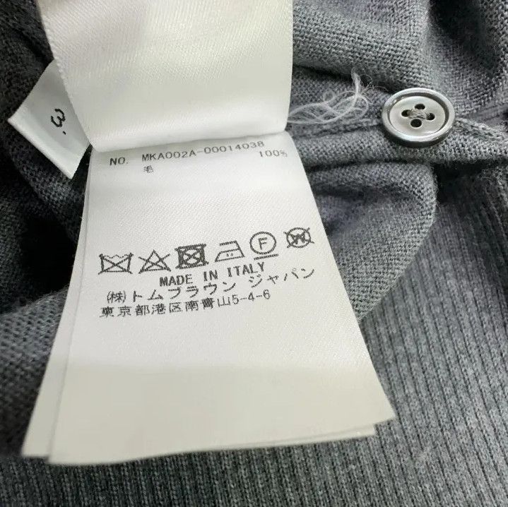Thom Browne Thom Browne Gray Striped Long Sleeve Sweater Size US M / EU 48-50 / 2 - 5 Thumbnail