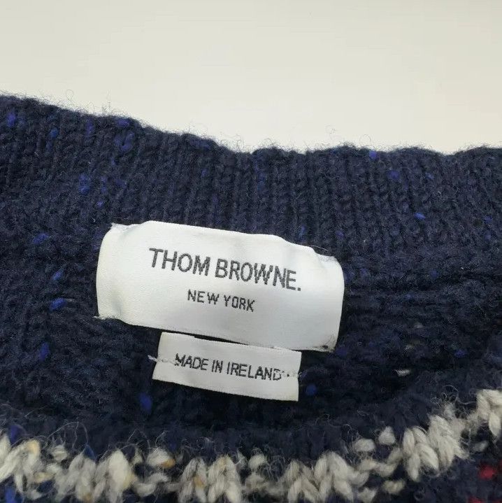 Thom Browne Thom Browne Ribbed Knit Sweater for Men Size US M / EU 48-50 / 2 - 6 Thumbnail