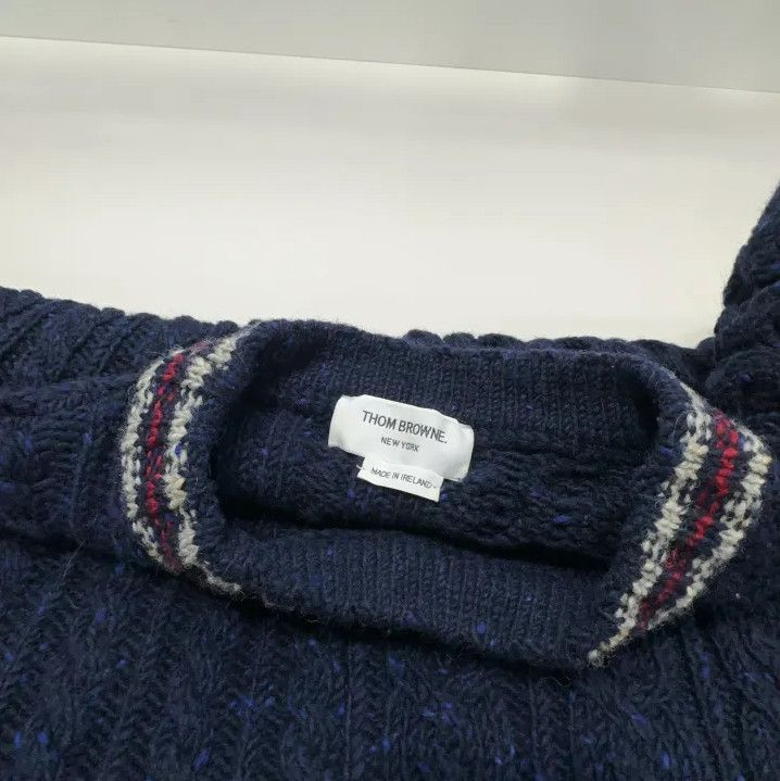 Thom Browne Thom Browne Ribbed Knit Sweater for Men Size US M / EU 48-50 / 2 - 7 Thumbnail