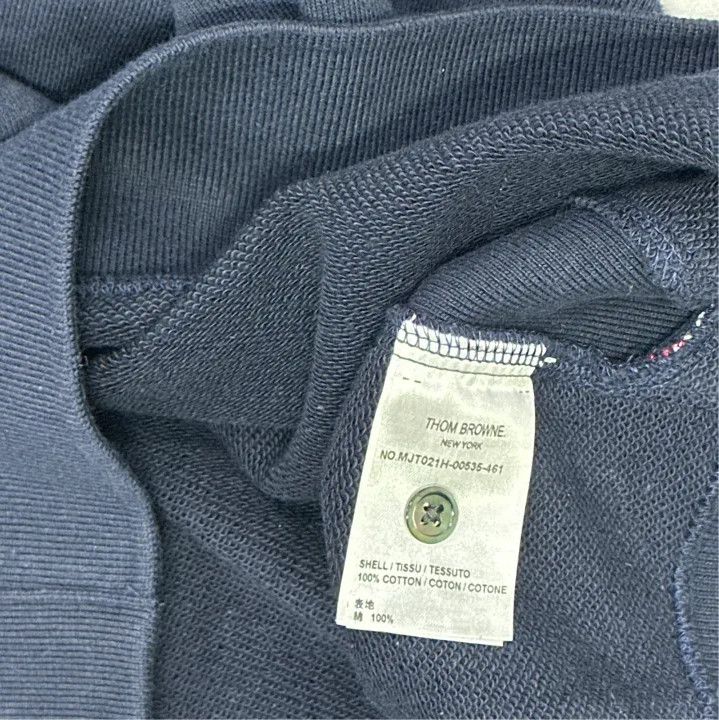 Thom Browne Thom Browne Classic Navy Blue Sweatshirt for Men Size US S / EU 44-46 / 1 - 2 Thumbnail
