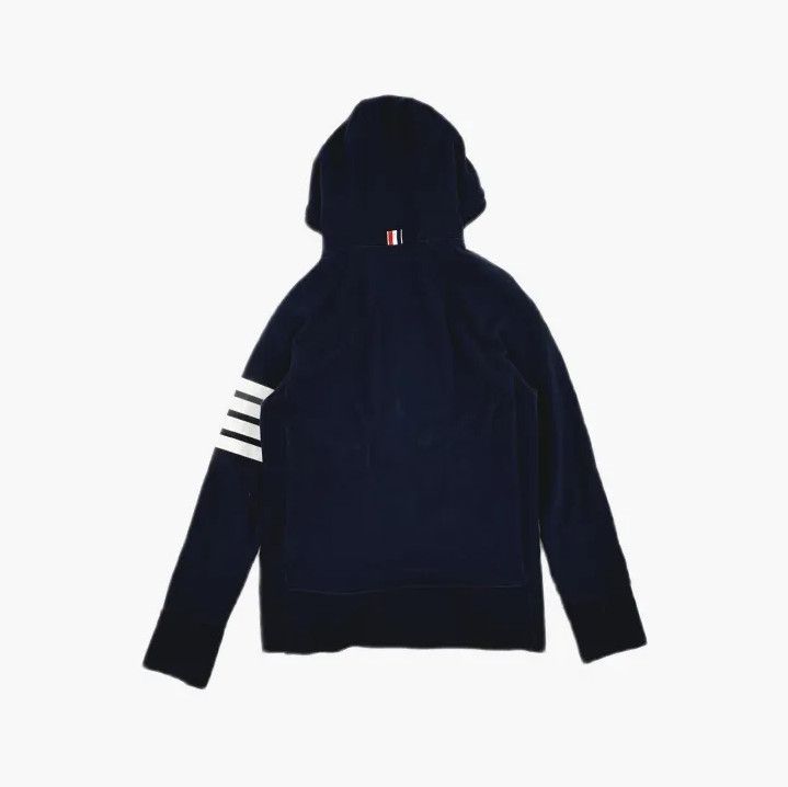 Thom Browne Thom Browne Classic Navy Hoodie with Stripes Size US S / EU 44-46 / 1 - 3 Thumbnail