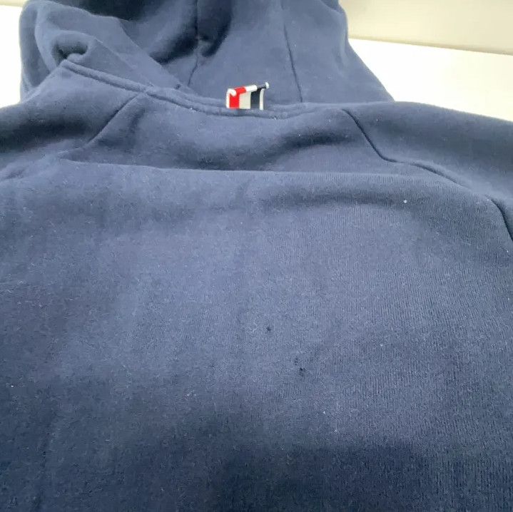 Thom Browne Thom Browne Classic Navy Hoodie with Stripes Size US S / EU 44-46 / 1 - 8 Thumbnail