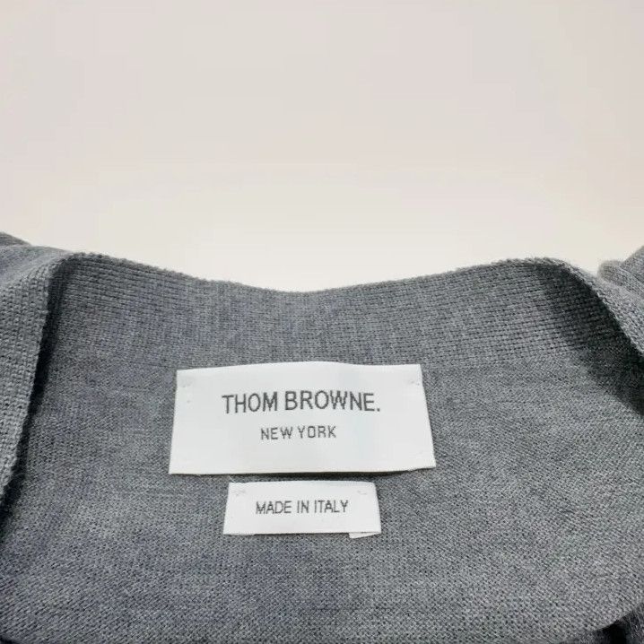 Thom Browne Thom Browne Gray Wool Vest for Men Size US M / EU 48-50 / 2 - 4 Thumbnail