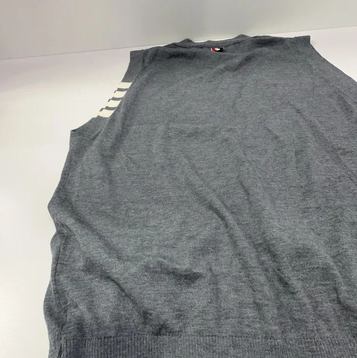 Thom Browne Thom Browne Gray Wool Vest for Men Size US M / EU 48-50 / 2 - 6 Thumbnail
