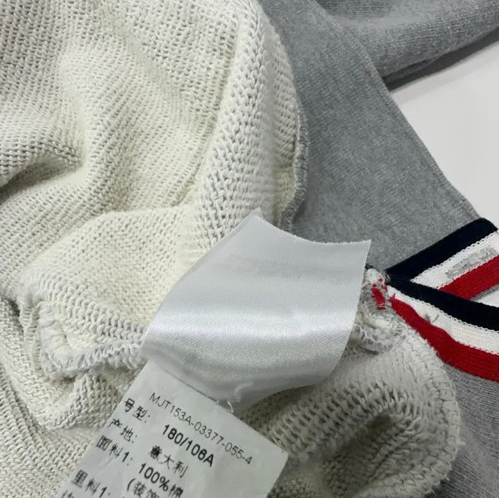 Thom Browne Thom Browne Gray Zip-Up Hoodie with Stripes Size US M / EU 48-50 / 2 - 6 Thumbnail