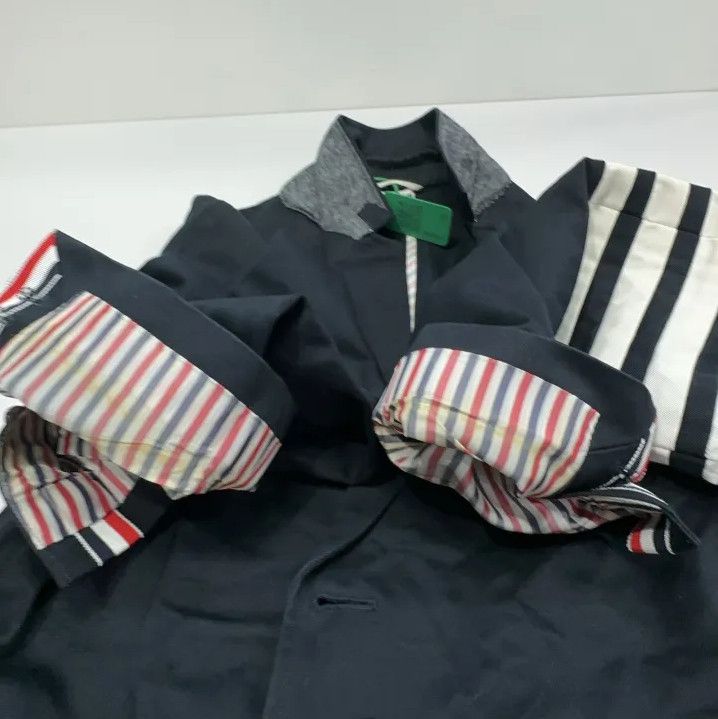 Thom Browne Thom Browne Striped Double-Slit Suit Jacket Size US M / EU 48-50 / 2 - 9 Thumbnail