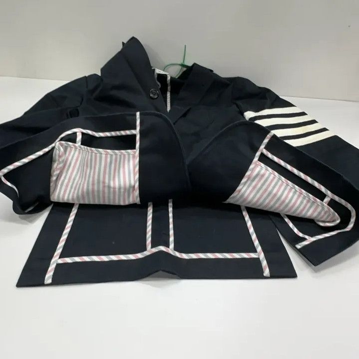 Thom Browne Thom Browne Striped Double-Slit Suit Jacket Size US M / EU 48-50 / 2 - 11 Thumbnail